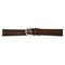 de Beer Brown Genuine Lizard Leather Watch Band 18mm Silver Color